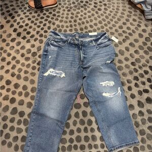 Maurices Relaxed Fit Distressed Jeans